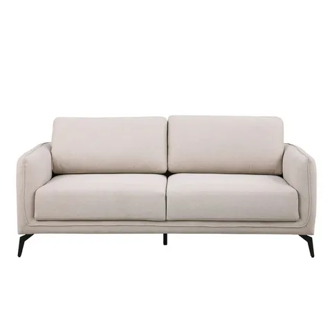 BOXED OSLO 3 SEATER FABRIC SOFA - BEIGE (1 BOX)