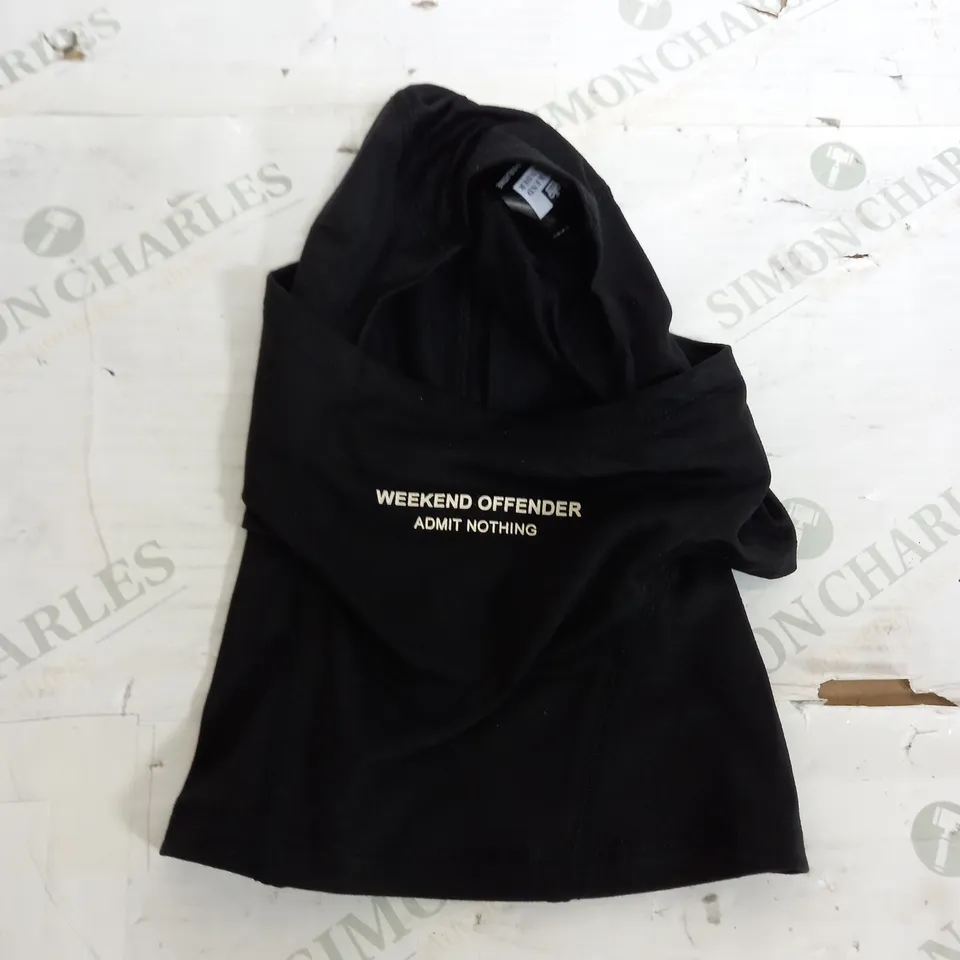 WEEKEND OFFENDER BLACK BALACLAVA 