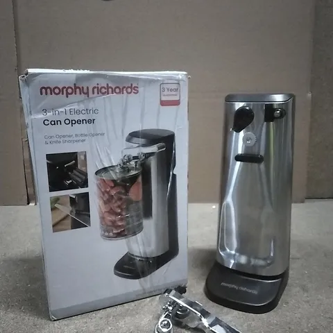 BOXED MORPHY RICHARDS 3IN1 ELECTRIC CAN OPENER 