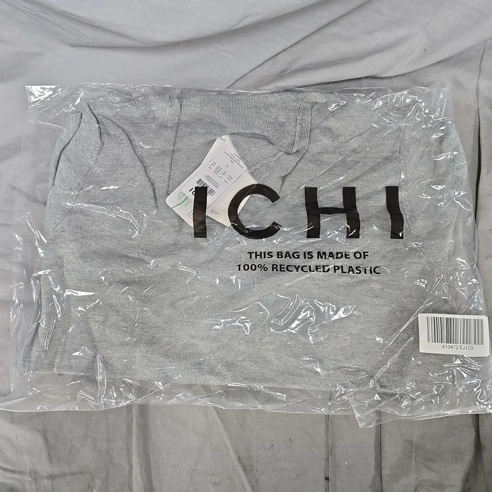BAGGED ICHI IHMAFA PULLOVER IN GREY - LARGE