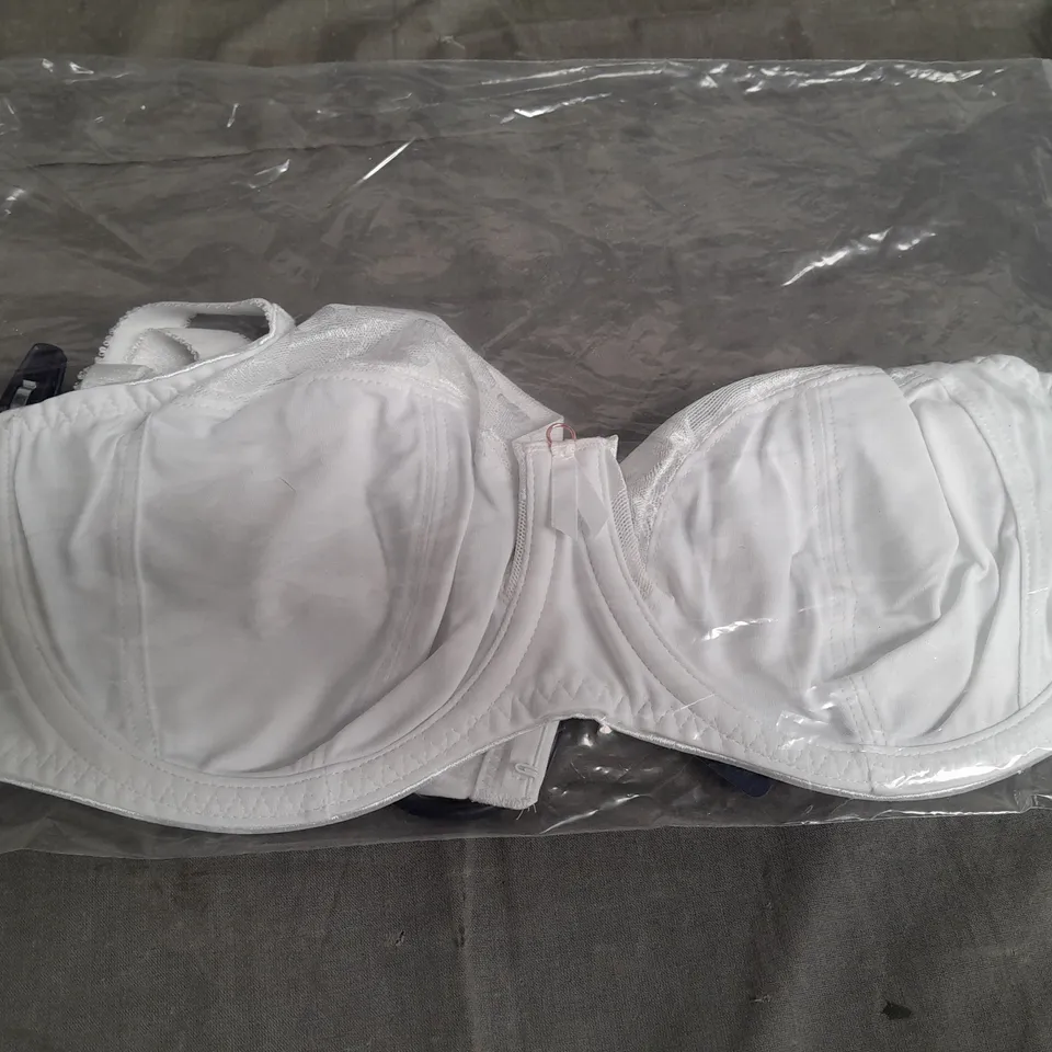 FANTASIE ILLUSION WHITE SIDE SUPPORT BRA SIZE 34E 