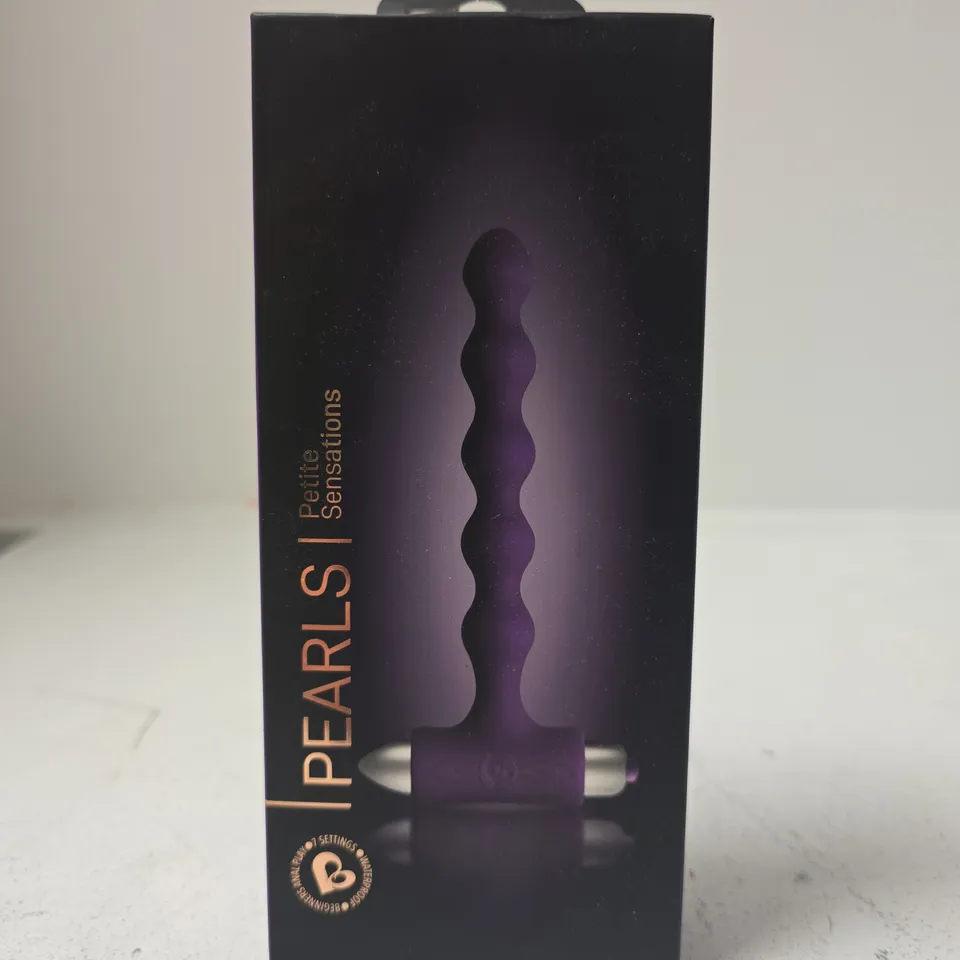 ROCKS-OFF PEARLS PETITE SENSATIONS PURPLE SILICONE ANAL BEADS