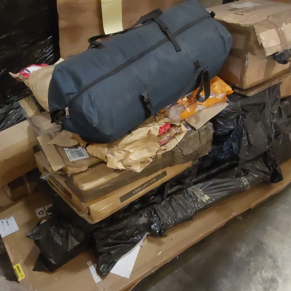 PALLET CONTAINING A LARGE QUANTITY OF ASSORTED CONSUMER PRODUCTS/FURNITURE PARTS ECT