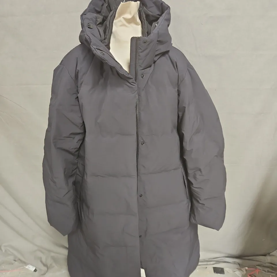 Uniqlo Down Puffer Coat – XL, Charcoal