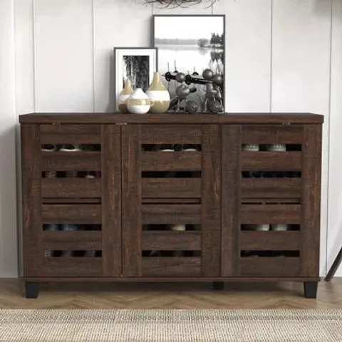 BOXED LISMORE 3 DOOR SHOE STORAGE CABINET