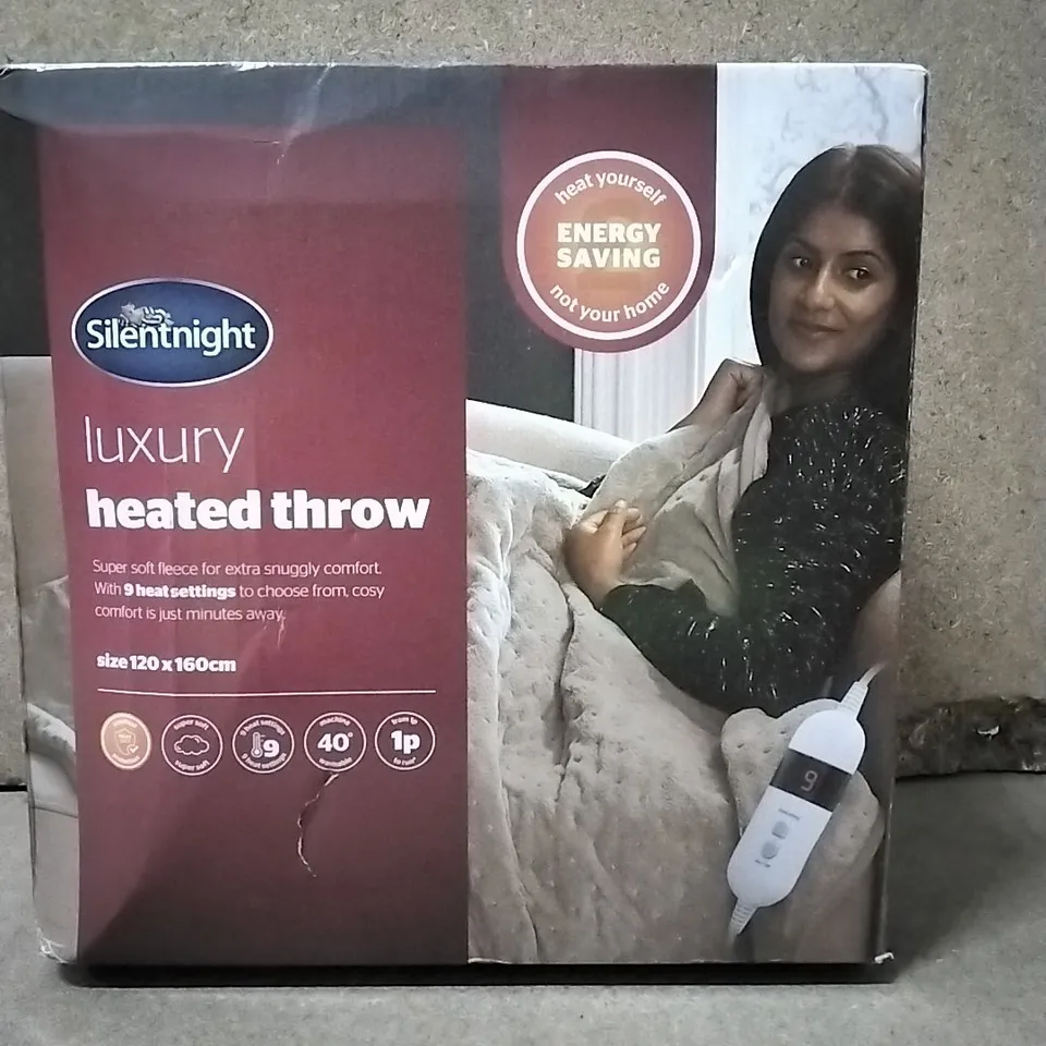 BOXED SILENTNIGHT LUXURY HEATED THROW 