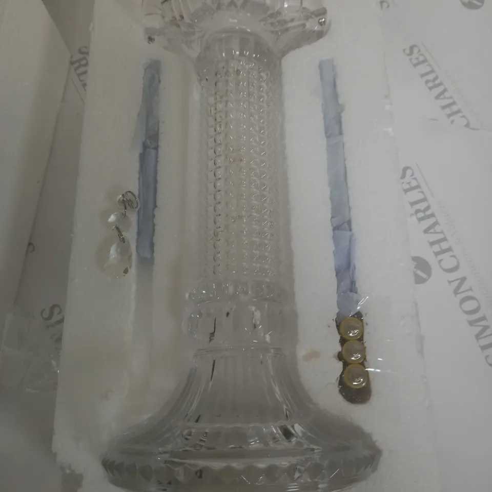 JULIAN MACDONALD PRE LIT GLASS LIGHT