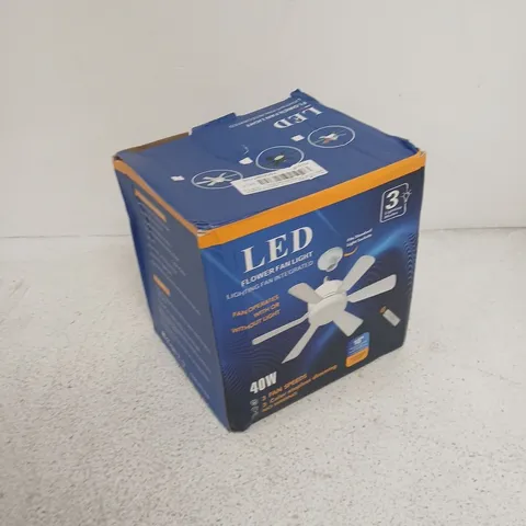 LED FLOWER FAN LIGHT 18IN CEILING FAN WITH REMOTE – 40W