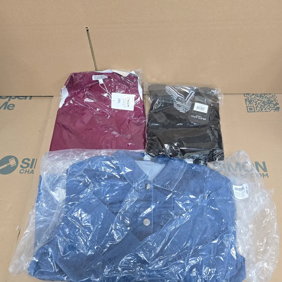 APPROXIMATELY 20 ASSORTED CLOTHING AND FASHION ITEMS IN VARIOUS STYLES, SIZES, AND COLOURS - COLLECTION ONLY