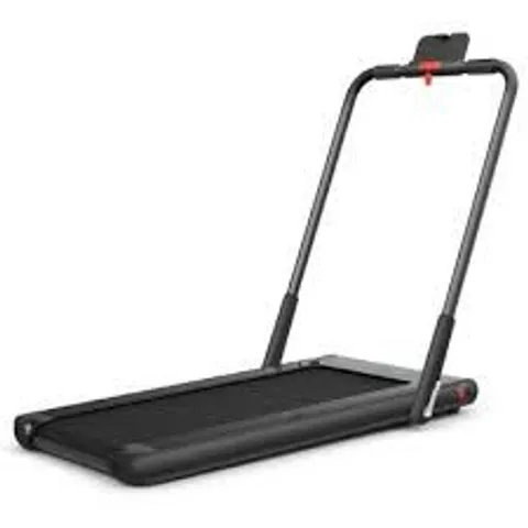 BOXED COSTWAY FOLDING TREADMILL WITH LED DISPLAY BLUETOOTH SPEAKER - GREEN