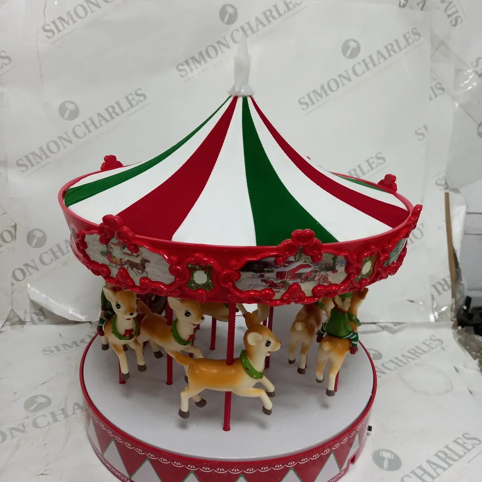 OUTLET MR CHRISTMAS DELUXE VINTAGE CAROUSEL