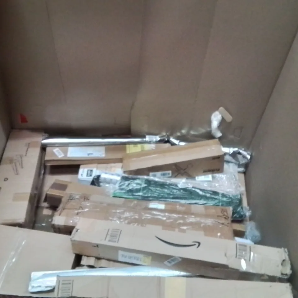 PALLET OF ASSORTED HOUSEHOLD GOODS AND PRODUCTS TO INCLUDE;VACUUM CLEANER,TOWEL RAIL,BACKPACK 