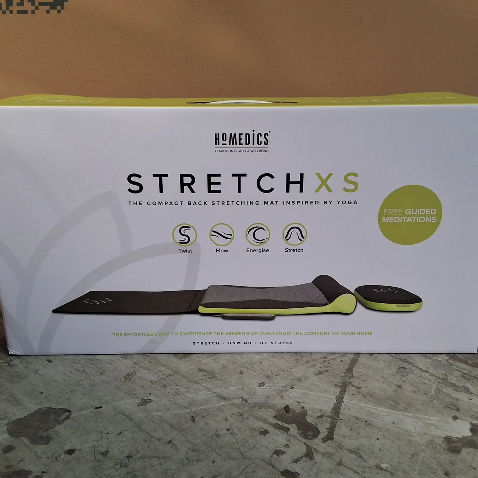 LOT OF 2 BOXED HOMEDICS STRETCH XS COMPACT BACK STRETCHING MATS - TYM-500