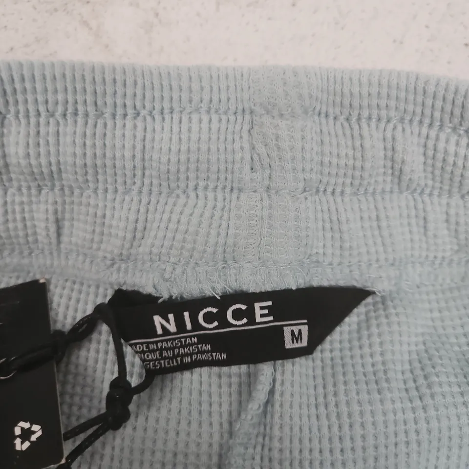 NICCE ICE BLUE WAFFLE SHORTS – SIZE M – MEN'S