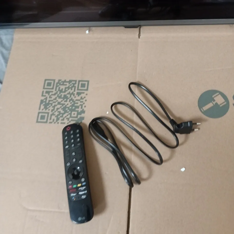 LG 55QNED8130A 55-INCH TELEVISION – REMOTE & MAINS LEAD INCLUDED SCREEN DAMAGED