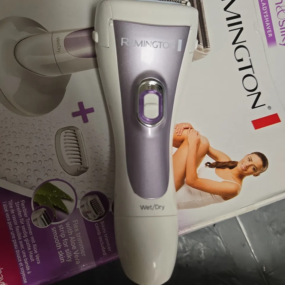 REMINGTON SMOOTH & SILKY CORDLESS LADY SHAVER – WET & DRY, BIKINI TRIMMER INCLUDED