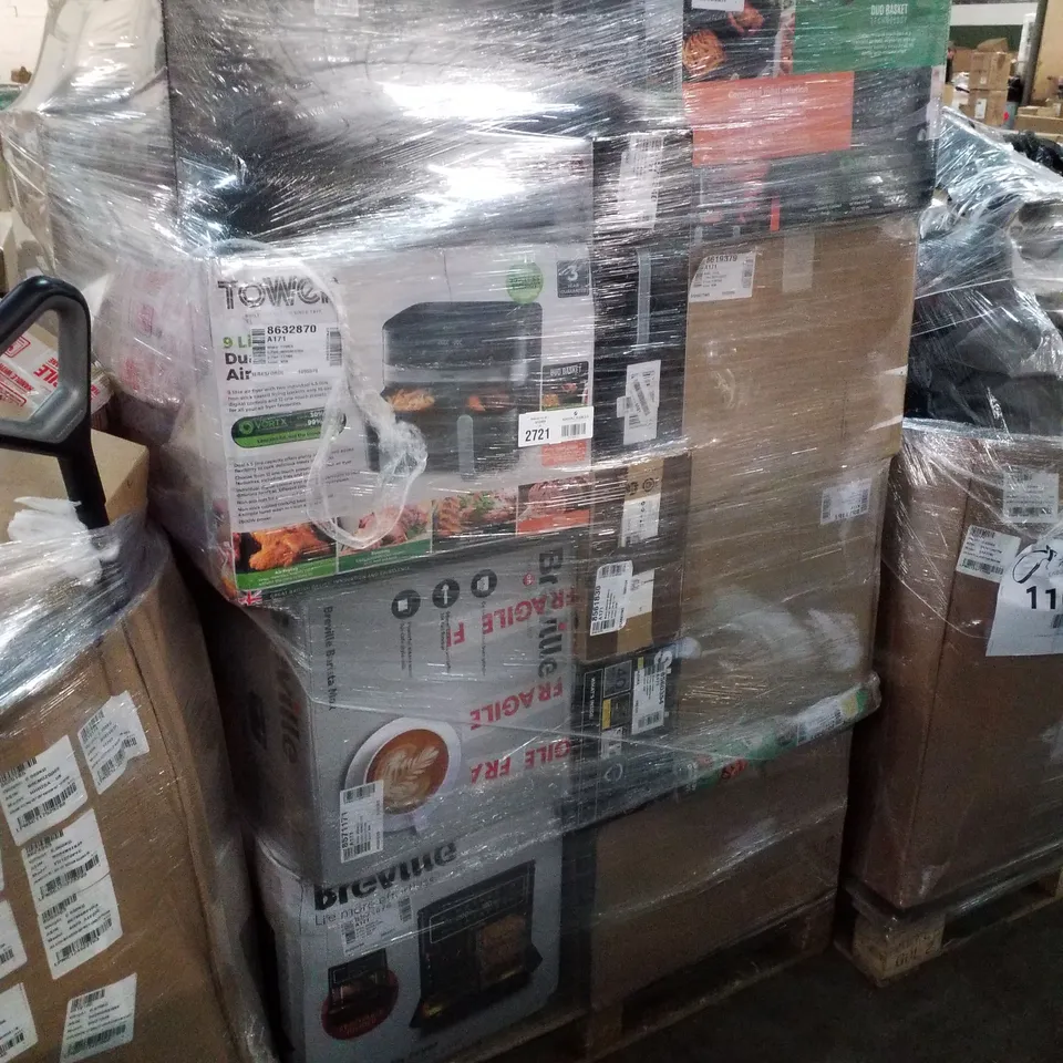 PALLET OF APPROXIMATELY 30 UNPROCESSED RAW RETURN HOUSEHOLD AND ELECTRICAL GOODS TO INCLUDE;