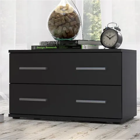 BOXED JANNEY WOOD BEDSIDE TABLE (1 BOX)