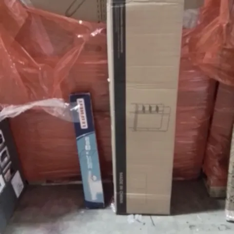 PALLET OF ASSORTED ITEMS INCLUDING:SHELVING UNIT,CLOTHES AIRER 