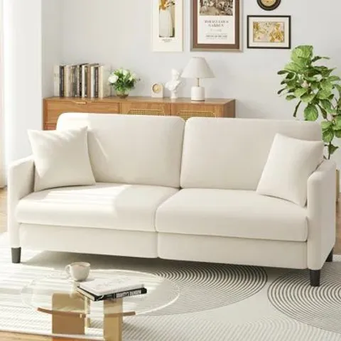 BOXED NURITH UPHOLSTERED SOFA -BEIGE-