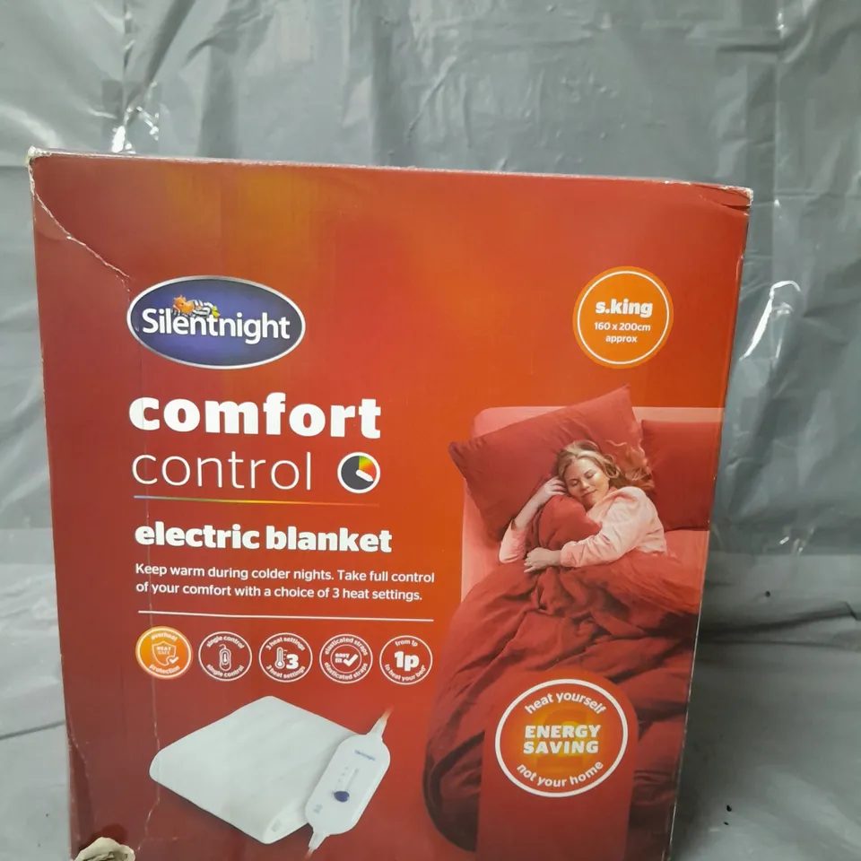 SILENTNIGHT COMFORT CONTROL ELECTRIC BLANKET - SUPER KING SIZE