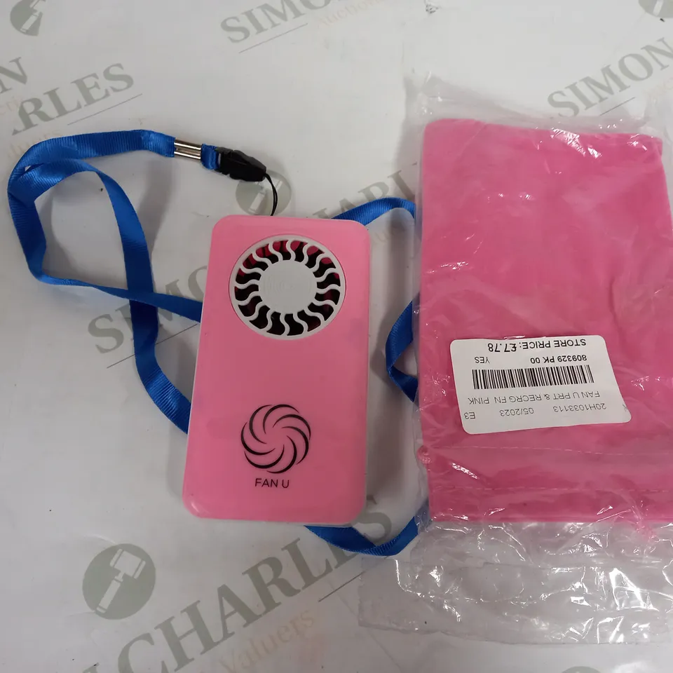 FANU HANDHELD ELECTRIC FAN - PINK