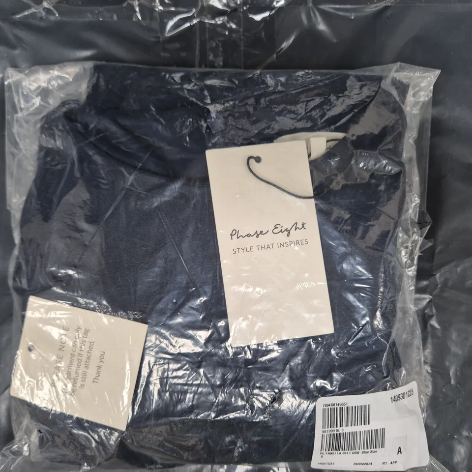 SEALED PHASE EIGHT FANELLA JERSEY DRESS IN BLUE SIZE 8