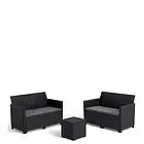 BOXED KETER MARIE 4SEATER & TABLE (1 BOX)