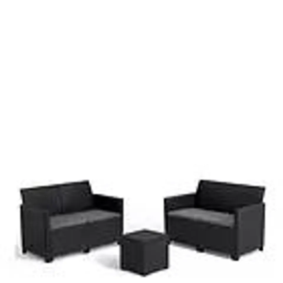 BOXED KETER MARIE 4SEATER & TABLE (1 BOX) RRP £220