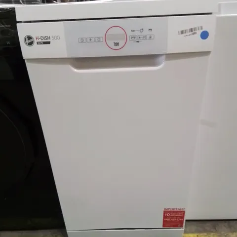 HOOVER FREESTANDING SLIMLINE DISHWASHER, 10 PLACE SETTINGS, 45 CM WIDE, WHITE - COLLECTION ONLY 