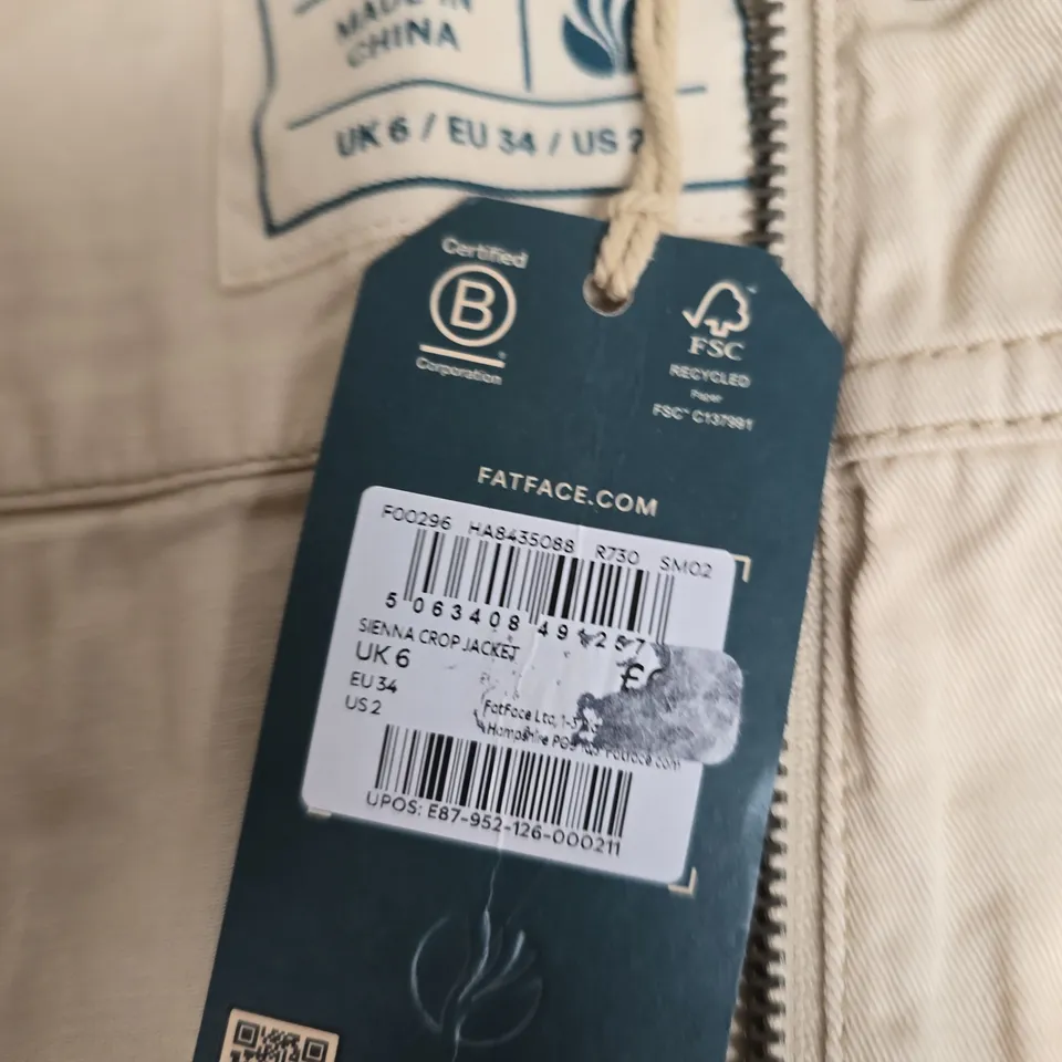 FATFACE SIENNA CROP JACKET – WOMEN'S UK 6