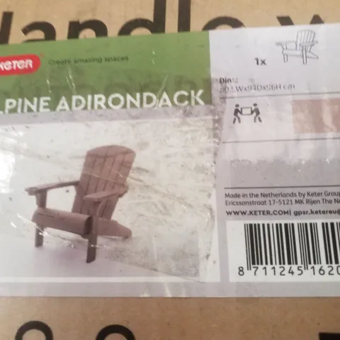 BOXED KETER ALPINE ADIRONDACK