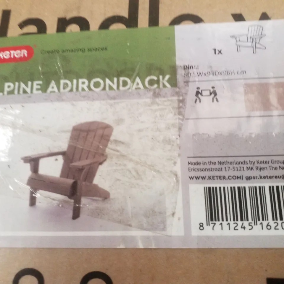 BOXED KETER ALPINE ADIRONDACK