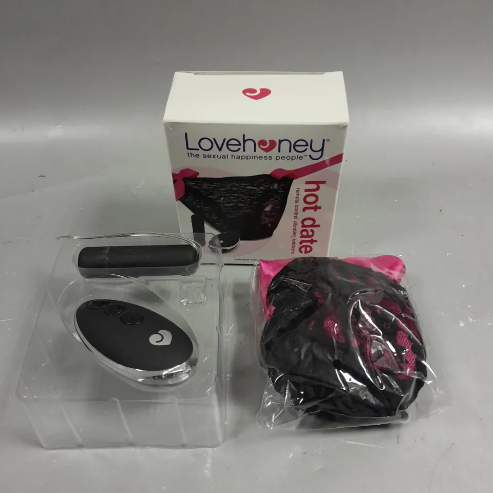BOXED LOVEHONEY HOT DATE REMOTE CONTROL VIBRATING KNICKERS 