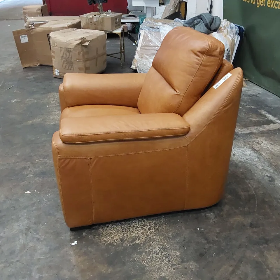 QUALITY ITALIAN DESIGNER PARMA NEW ELECTRIC RECLINER CHAIR BROWN LEATHER