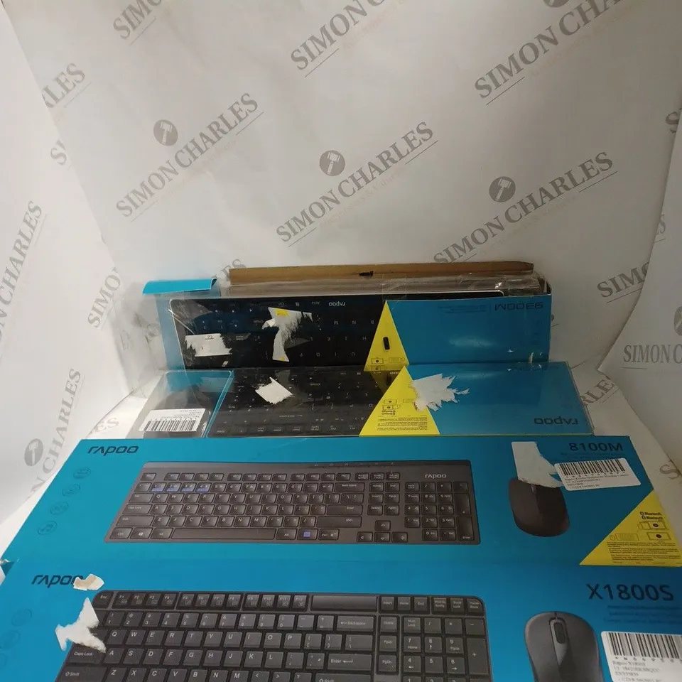 APPROXIMATELY 5 RAPOO MOUSE AND KEYBOARD COMBOS 