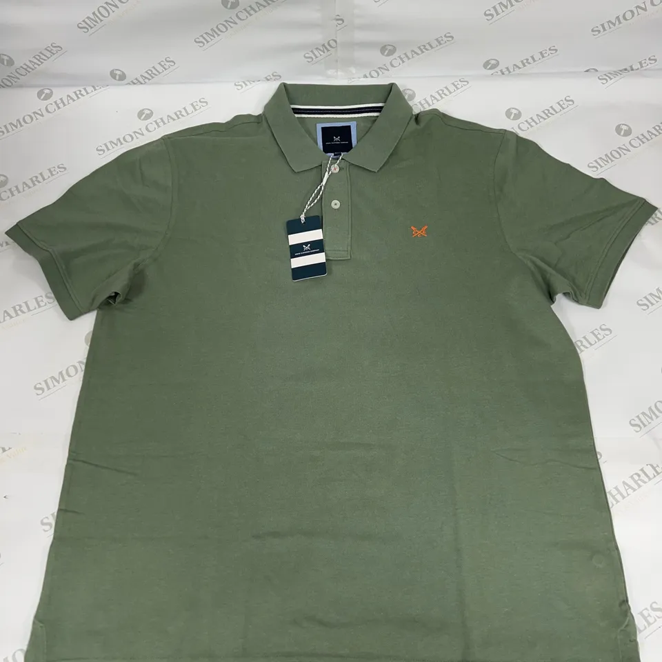 CREW CLOTHING CLASSIC PIQUE POLO IN SEASPRAY SIZE XXL 