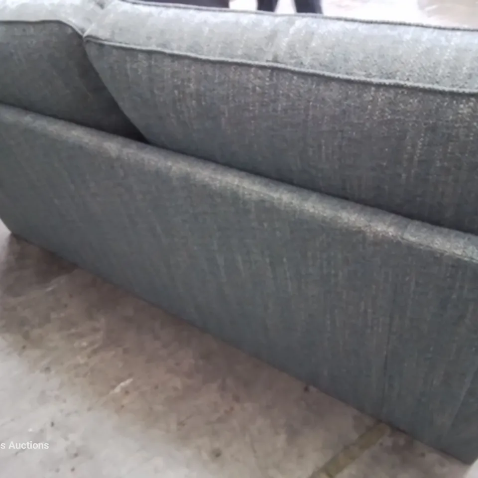 DESIGNER METAL ACTION SOFABED BLUE/GREY FABRIC