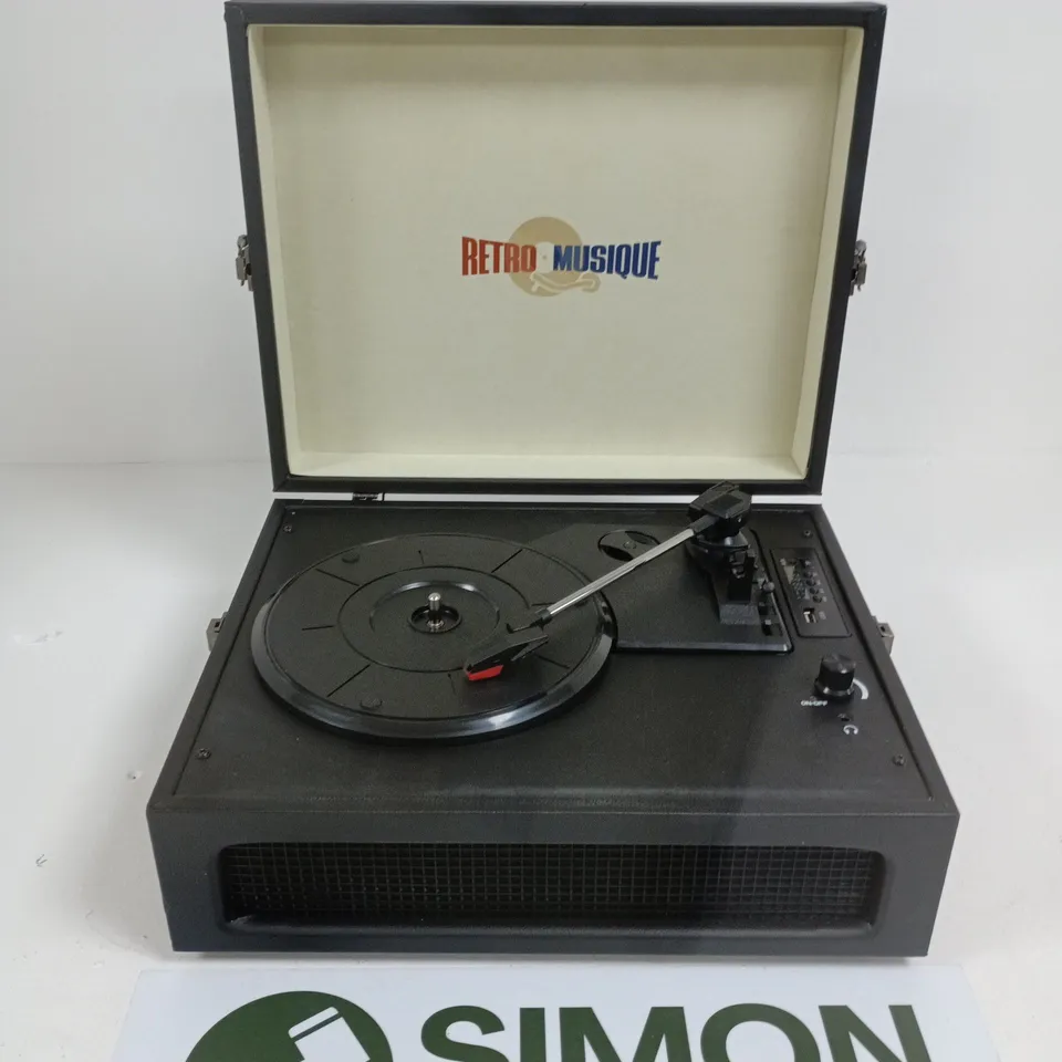 Retro Musique Bluetooth Tabletop Turntable – Boxed