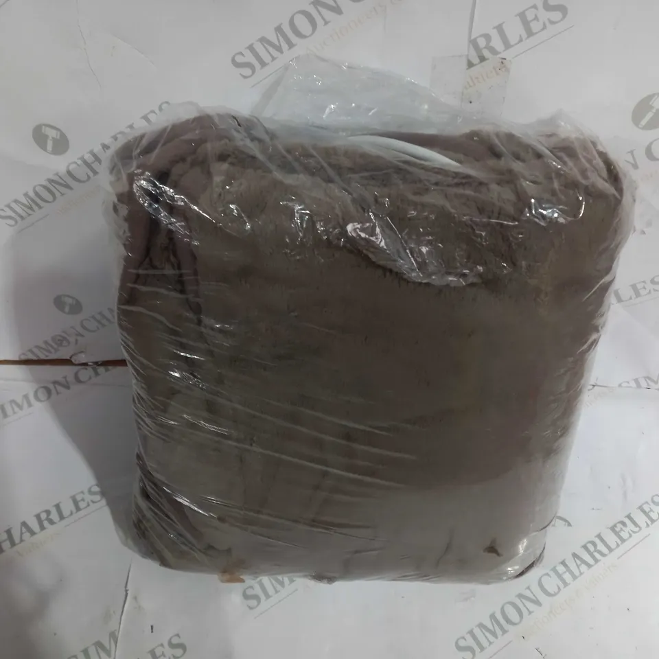 BOXED COZEE HOME HEATED BLANKET IN DARK TAUPE