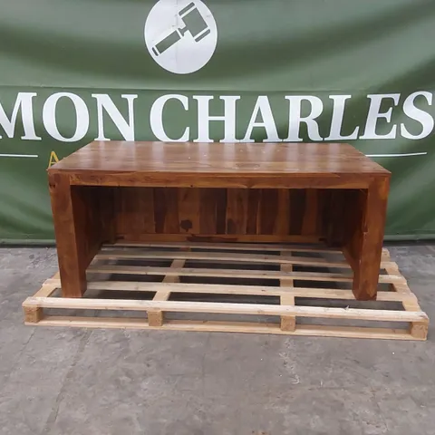 LARGE SOLID WOOD DESK 