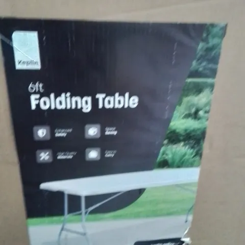 BOXED KEPLIN 6FT FOLDING TABLE