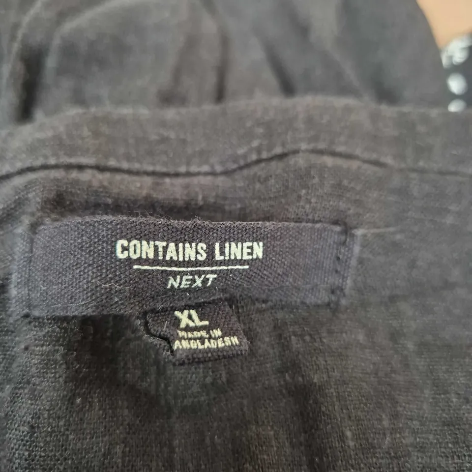 NEXT WOMEN'S DRESS, BLACK, XL, CONTAINS LINEN