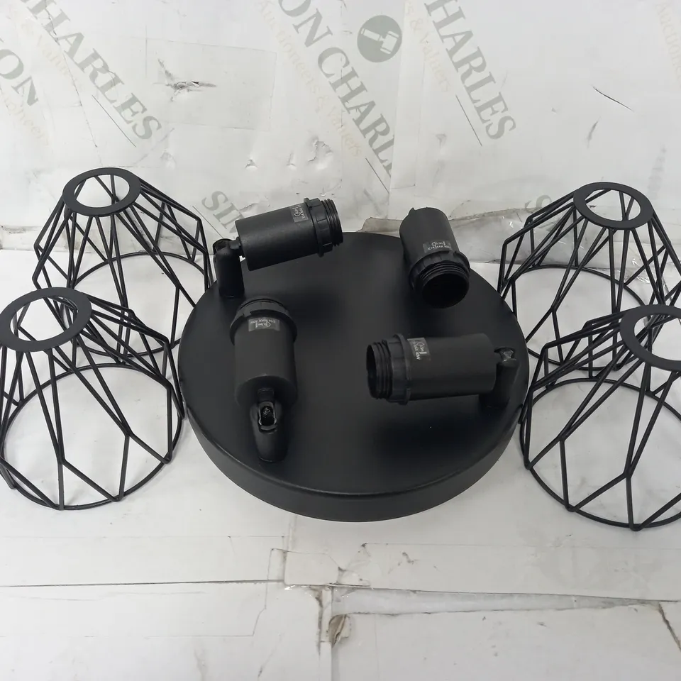 BOXED CEILING LIGHT IN BLACK