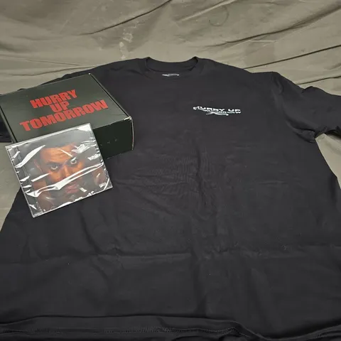 BOXED THE WEEKND HURRY UP TOMORROW CD WITH XXL BLACK T-SHIRT