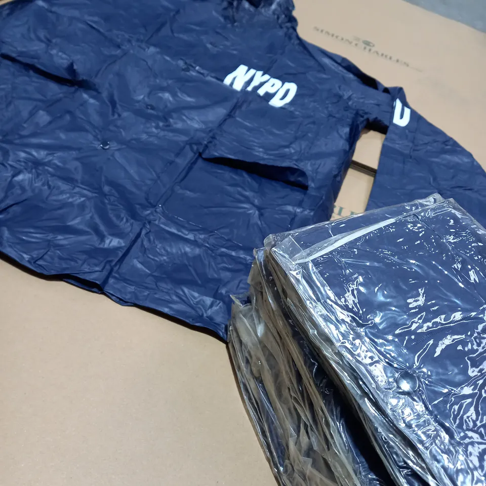 10 X PACKAGED NYPD THIN JACKETS 