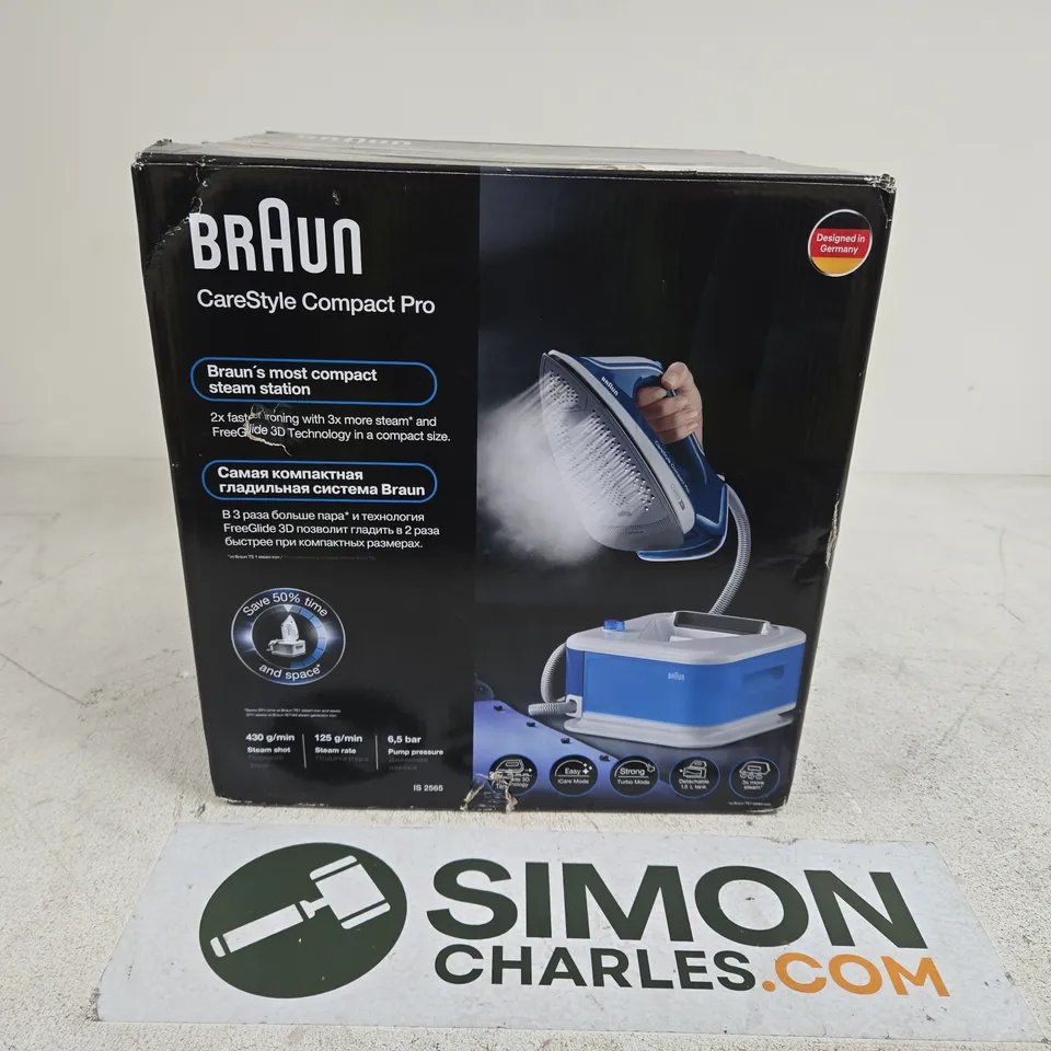 BRAUN CARESTYLE COMPACT STEAM STATION BOXED