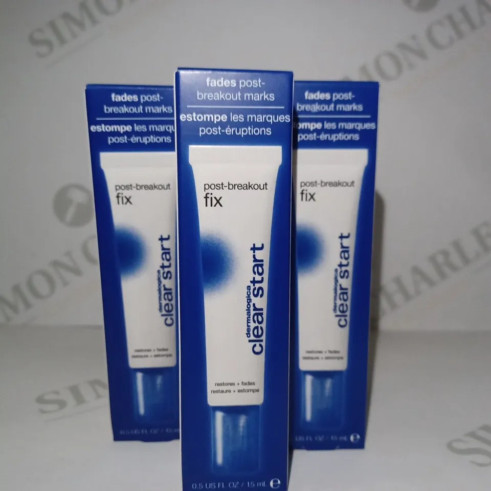 LOT OF 3 X 15ML DERMALOGICA POST-BREAKOUT FIX