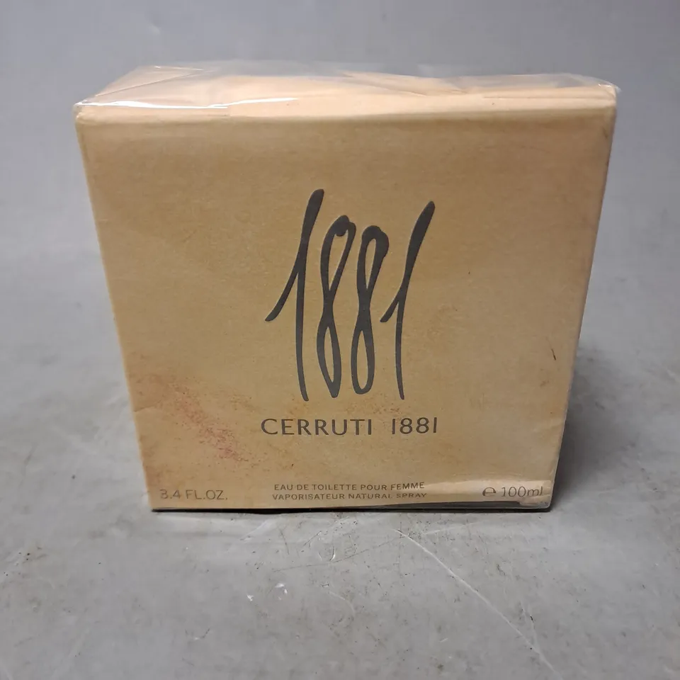 BOKED AND SEALED CERRUTI 1881 EAU DE TOILETTE 100ML