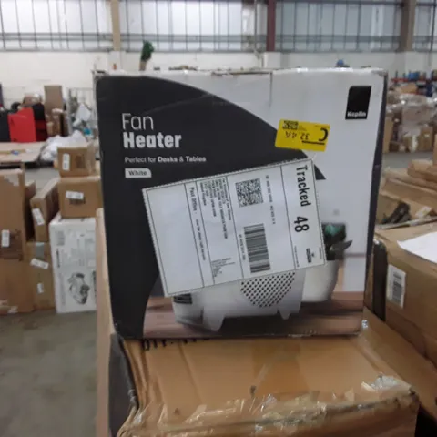 BOXED KEPLIN FAN HEATER - WHITE 